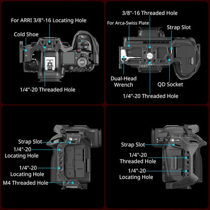 SmallRig "Black Mamba" Camera Cage for R5 Mark II