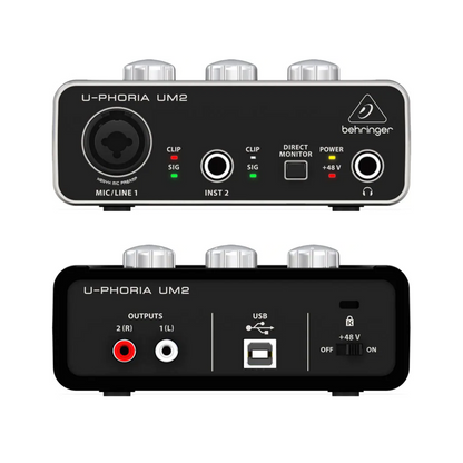 Behringer U-Phoria UM2 USB Audio Interface BEHRINGER