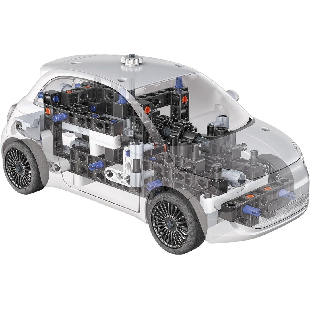 Clementoni Fiat 500 Electric Car Building Set Clementoni