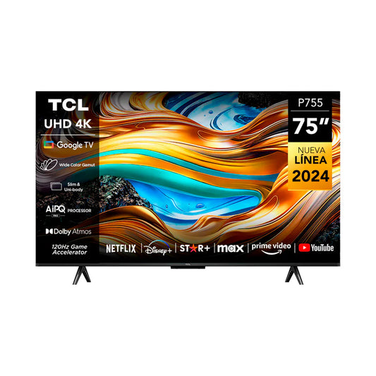 TCL LED 75" 4K SMART GOOGLE TV -WIDE COLOR GAMUT