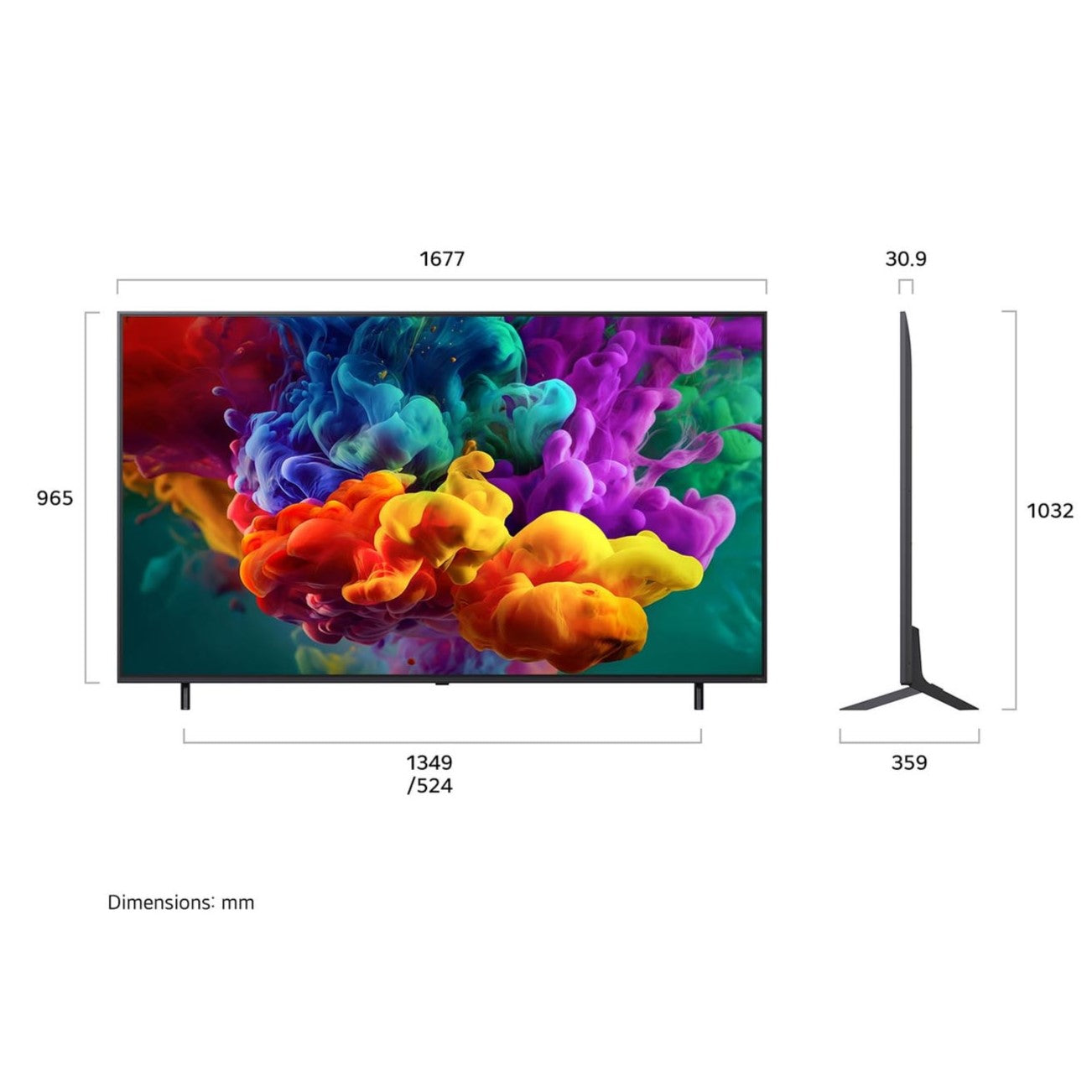 LG 75" QNED evo AI QNED85 Mini LED 4K Smart TV LG