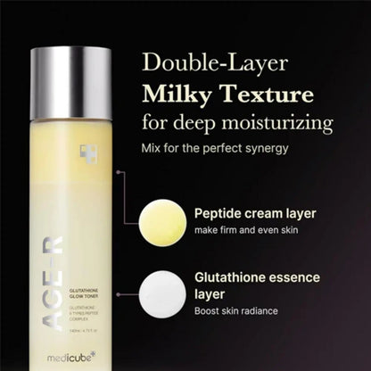 AGE-R Glutathione Glow Milk Toner MEDICUBE