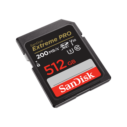 SANDISK SD EXTREME PRO 512GB - 200-140 MB/S - 1334X