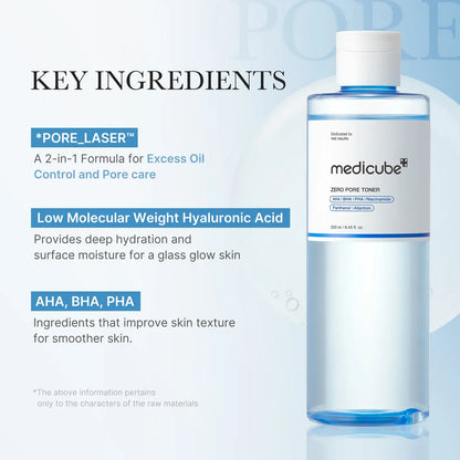 Zero Pore Toner 250 ML MEDICUBE