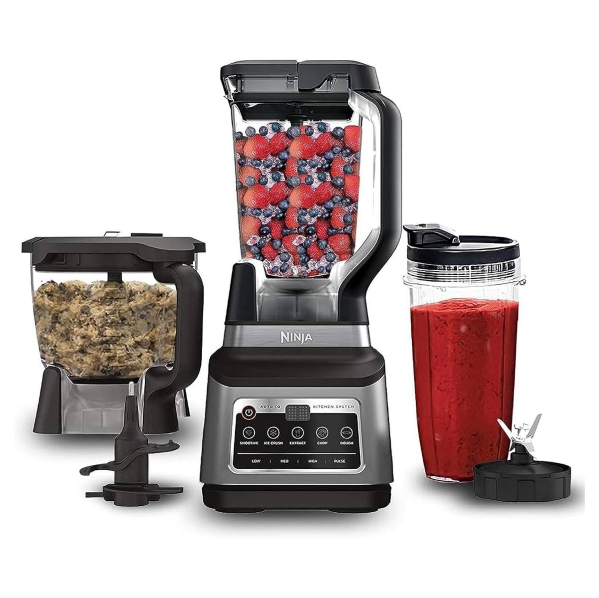 Ninja 3-IN-1 Food Processor, Blender, Auto-iQ ,1200W
