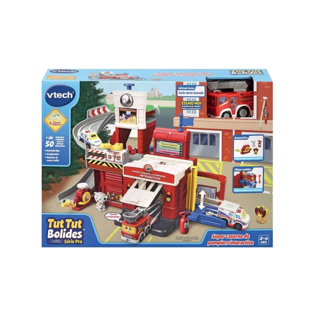 Vtech Tut Tut Bolides Interactive Super Fire Station ( French ) Vtech