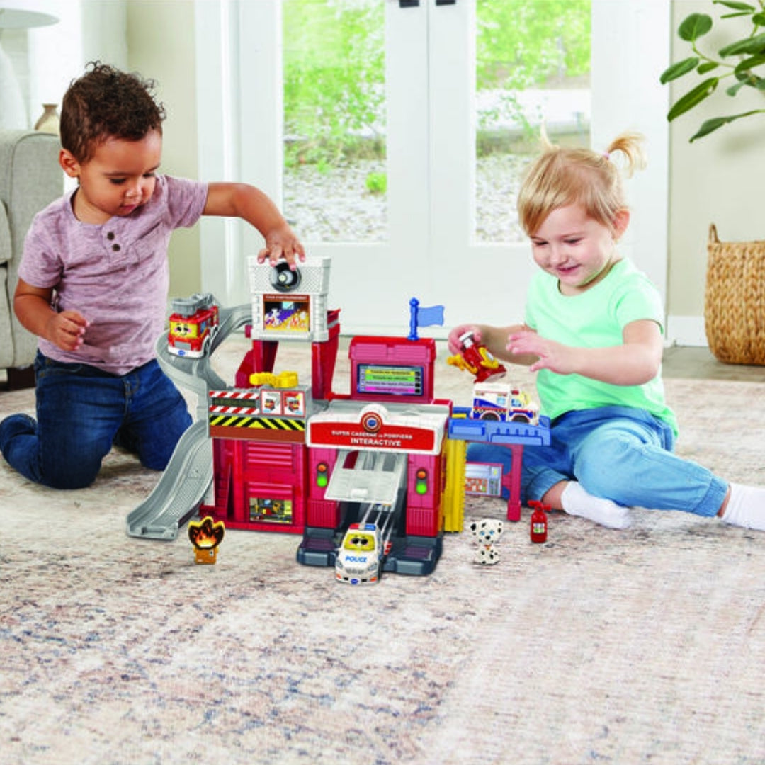 Vtech Tut Tut Bolides Interactive Super Fire Station ( French ) Vtech