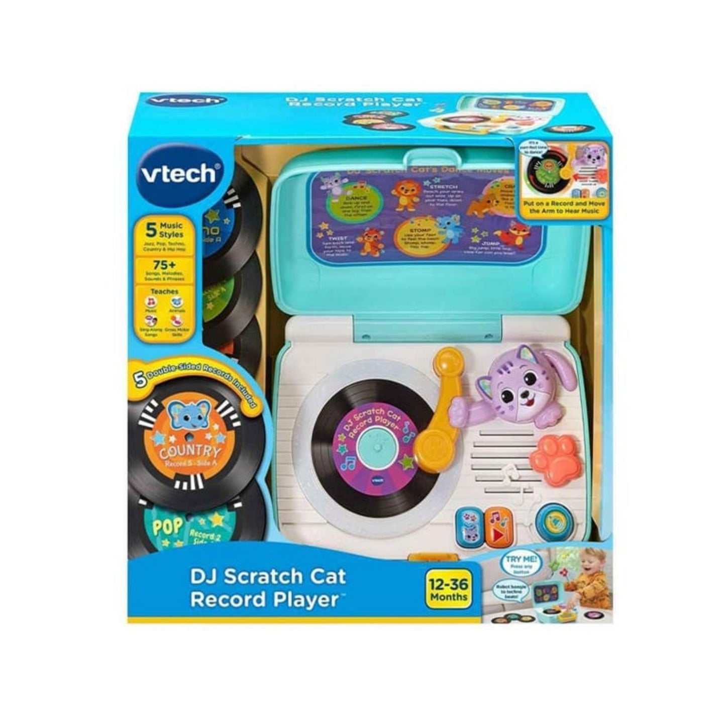 Vtech Dj Scratch Cat Record Player Vtech