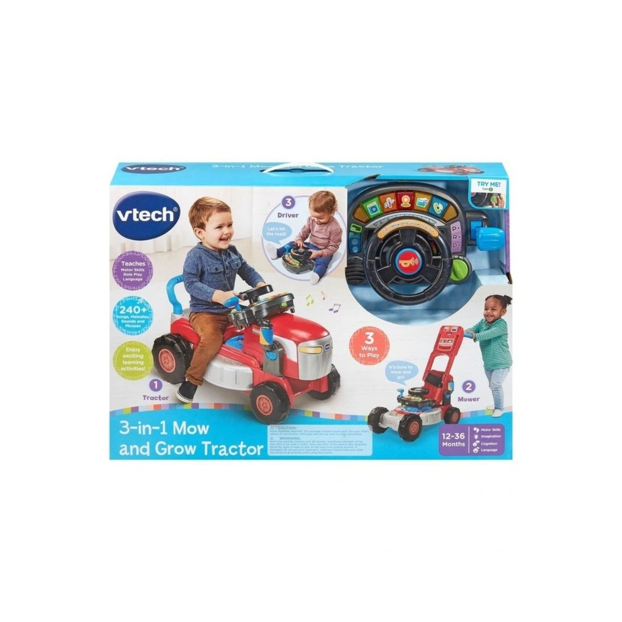 Vtech 3 In 1  Mow And Grow Tractor (English) Vtech