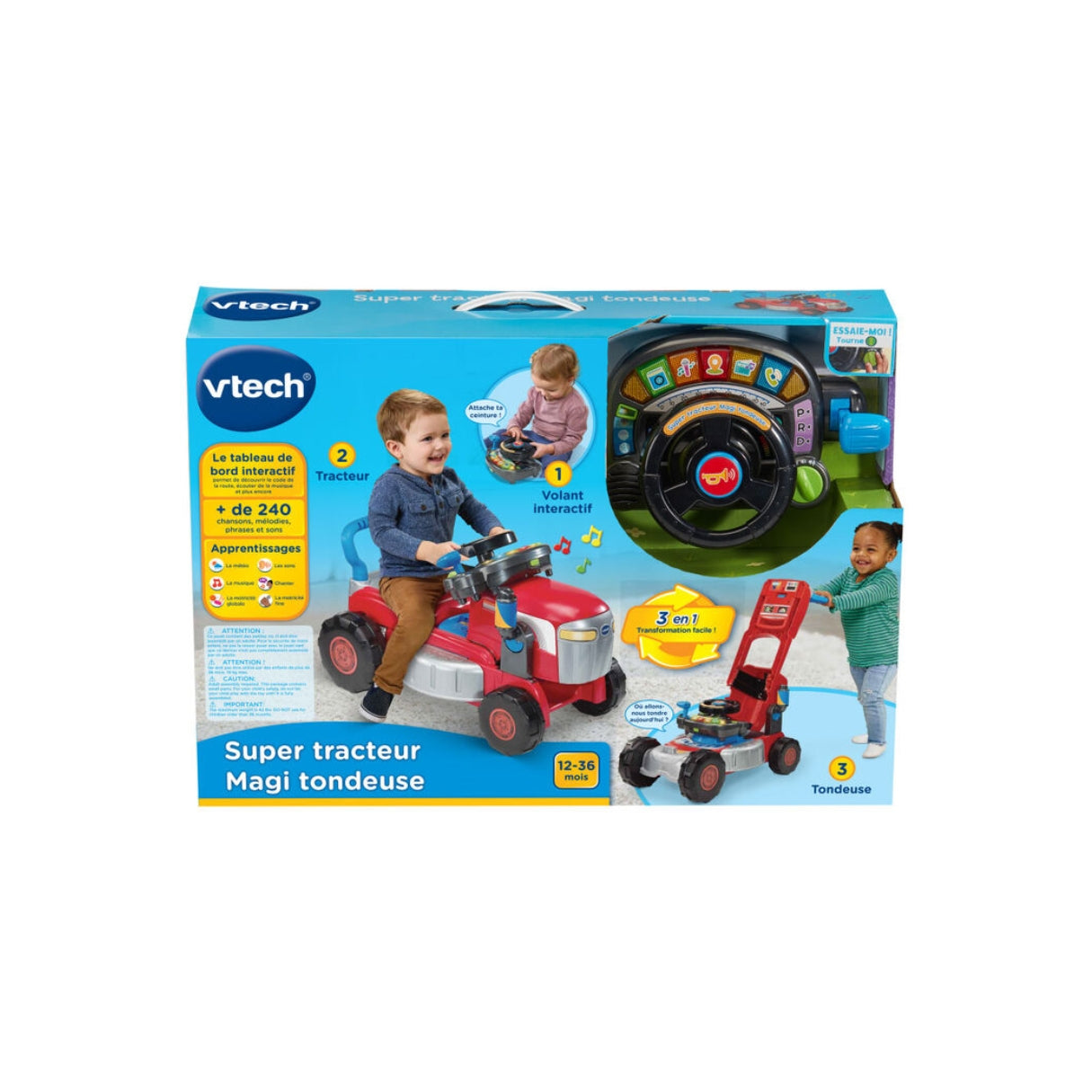 Vtech Super Tractor 3 In 1 Magi Lawn Mower (French) Vtech