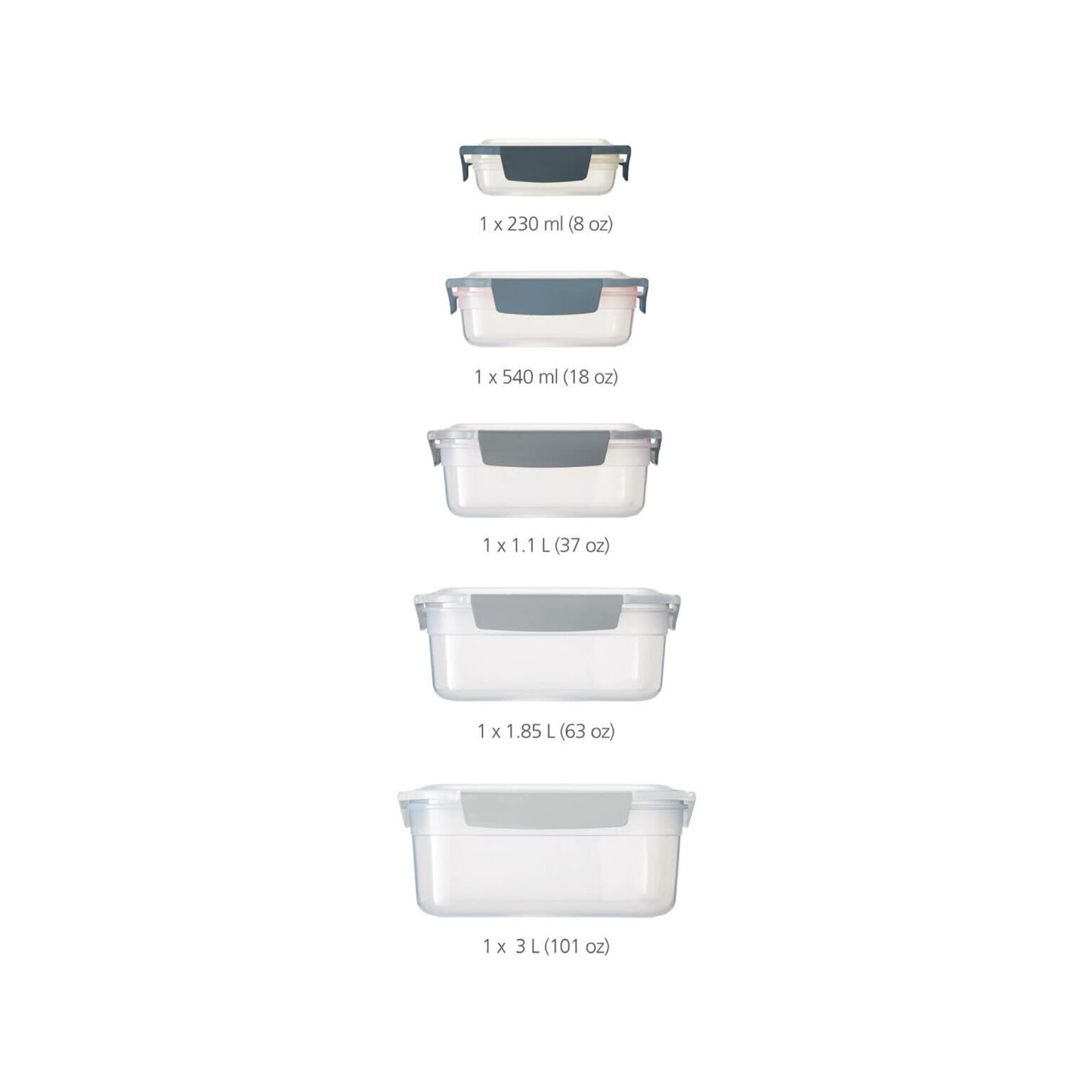 Nest Lock 5pc Storage Sky JOSEPH