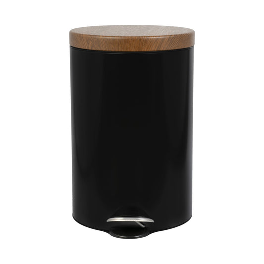 PEDAL BIN WOODEN COVER 12LT