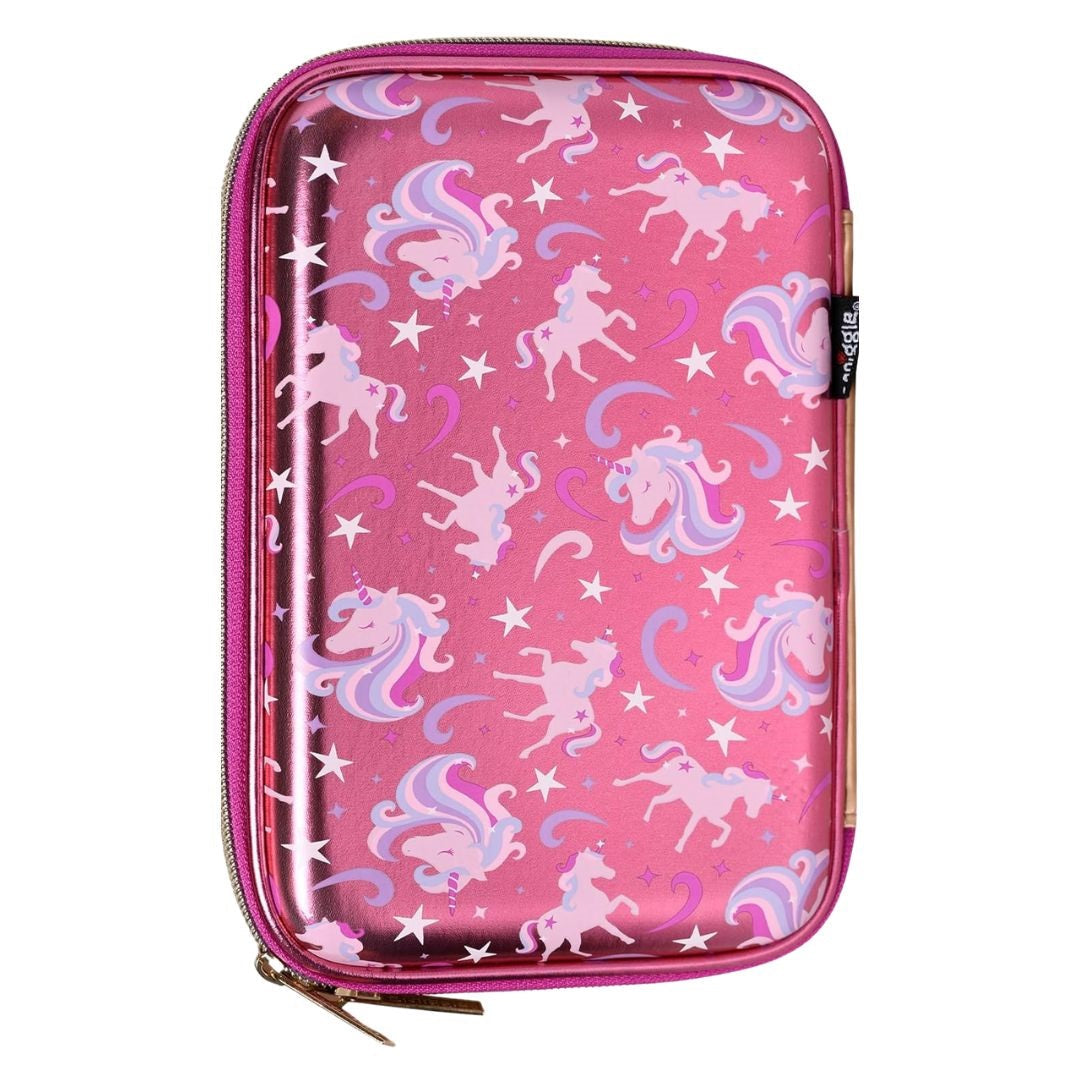 Smiggle Golden Unicorn Pencil Case