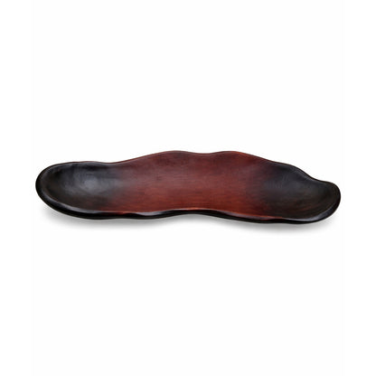 Decorative Aluminium Tray Plate – Black & Red ORCA HOME