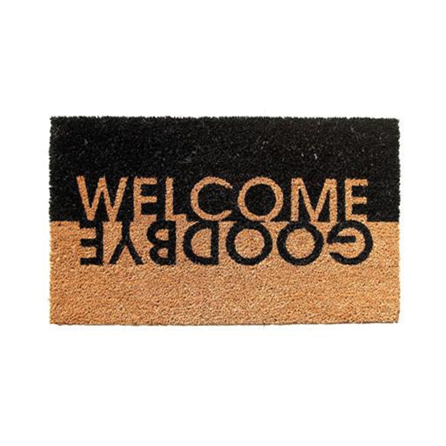 Door Mat  Welcome/ Goodbye 75x45cm .