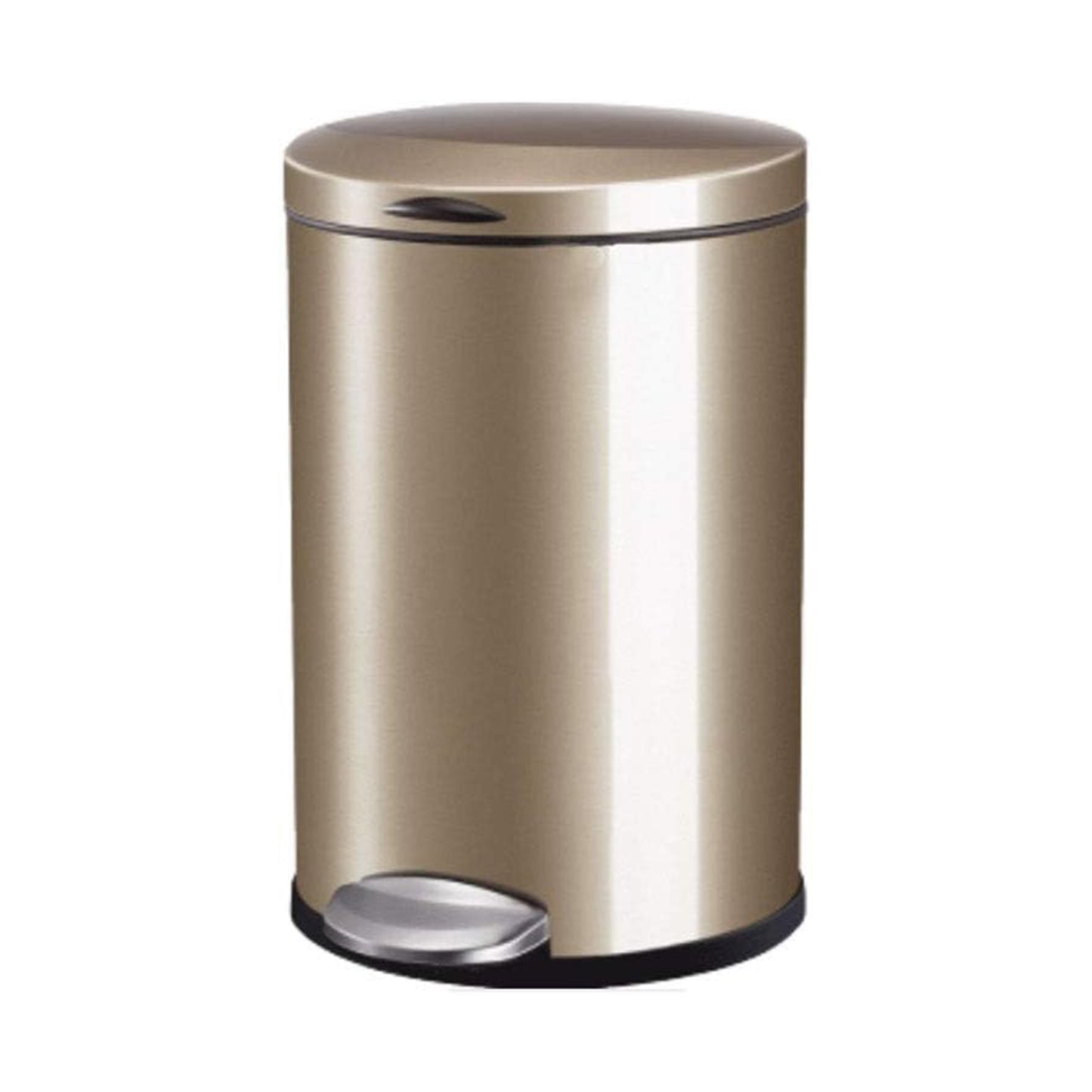 Dustbin Steel Color beige 5L.