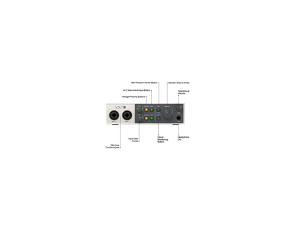 Universal Audio Volt 2 USB Audio Interface UNIVERSAL AUDIO