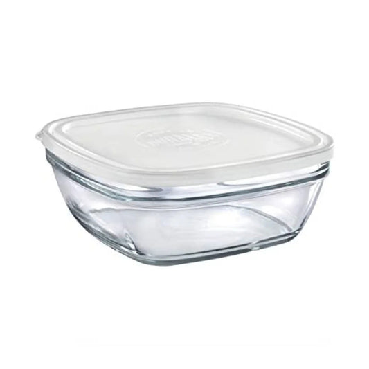 Duralex Freshbox Clear Square 23 cm with Frosted Lid - 310 c