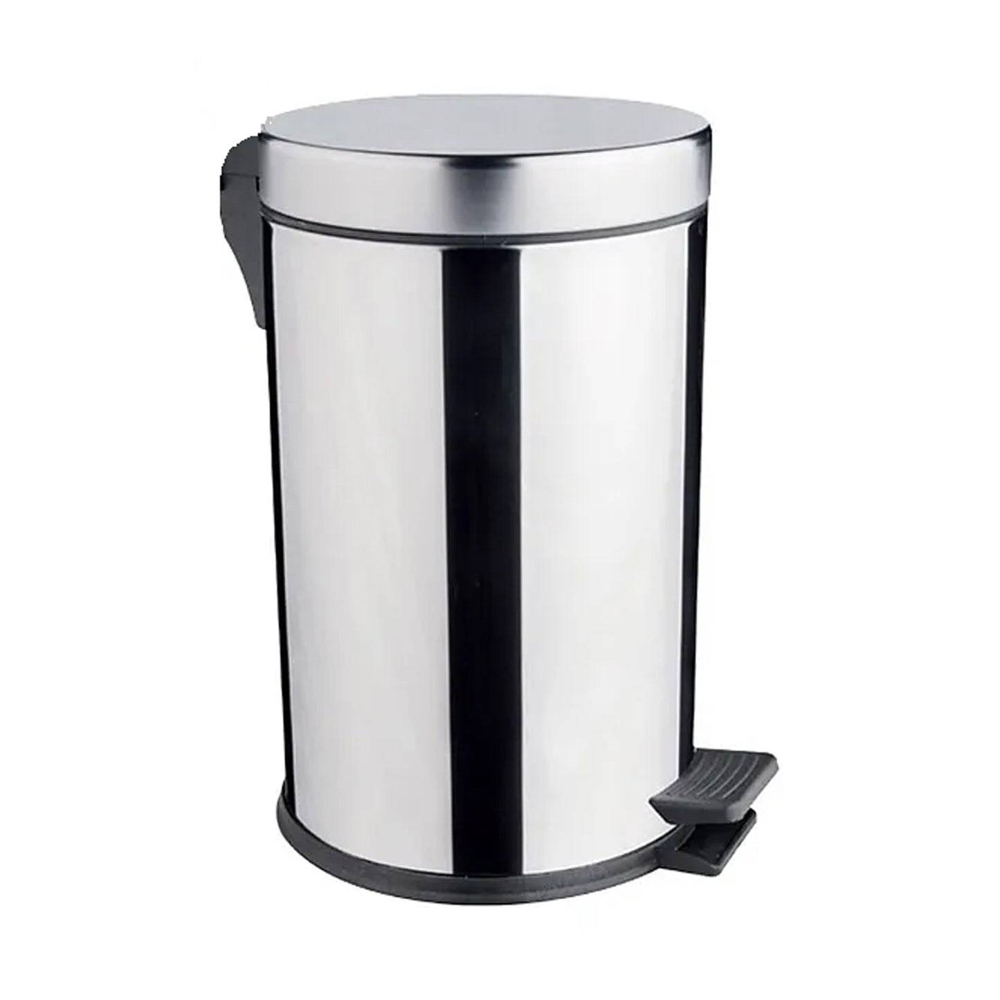 PEDAL BIN CHROME (12LT - SOFT CLOSE)