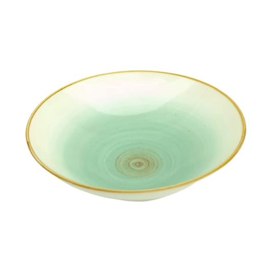 Plate Ceramic White&Blue. 9257