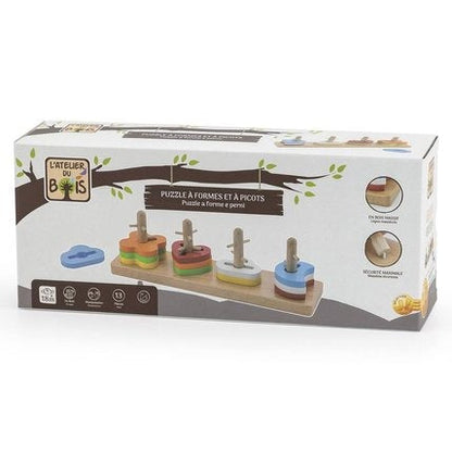 Puzzle with Shapes and Picots Atelier Du Bois