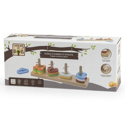 Puzzle with Shapes and Picots Atelier Du Bois