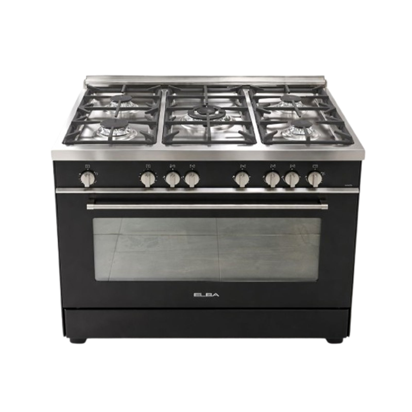 Elba Cooker Semi Pro Wide 90cm Safety Ignition Black Matt