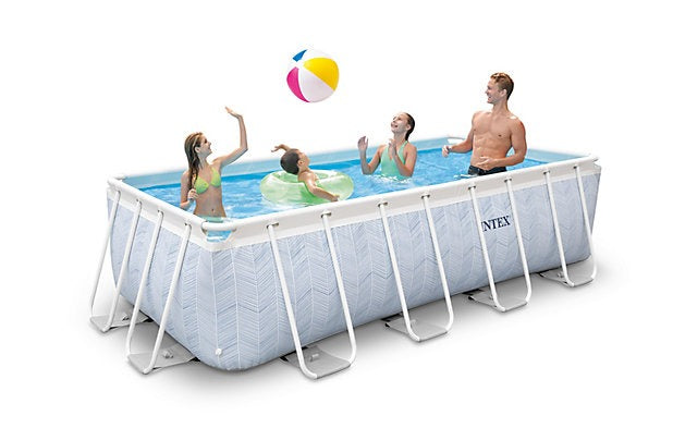 Intex Rectangular Chevron Swimming Pool Intex