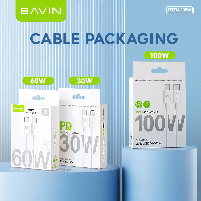 Bavin PD 30W USB C to Lightining Cable (1M)