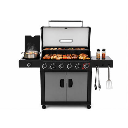 Royal Gourmet Gas & Charcoal BBQ With Side Burner Royal Gourmet