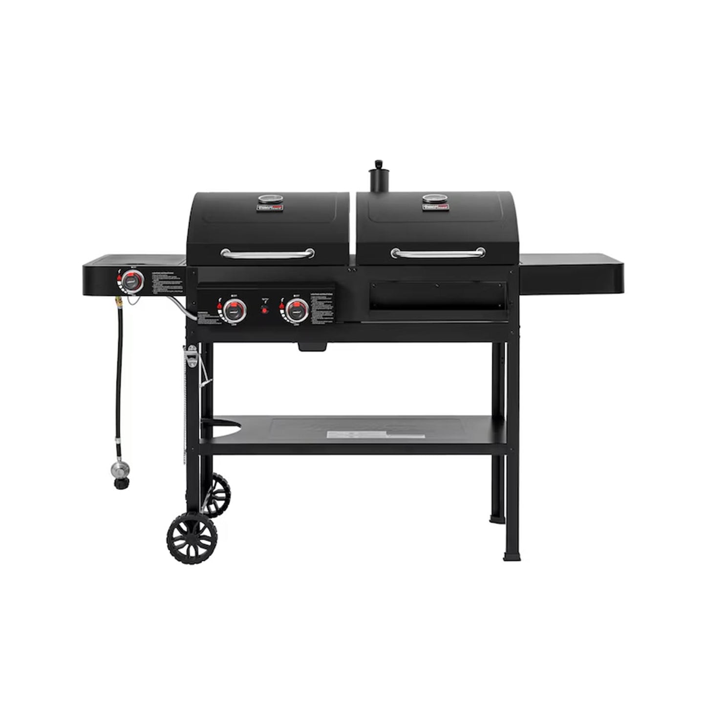 ROYAL GOURMET Gas & Charcoal BBQ with Side Burner Royal Gourmet