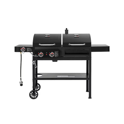 ROYAL GOURMET Gas & Charcoal BBQ with Side Burner Royal Gourmet
