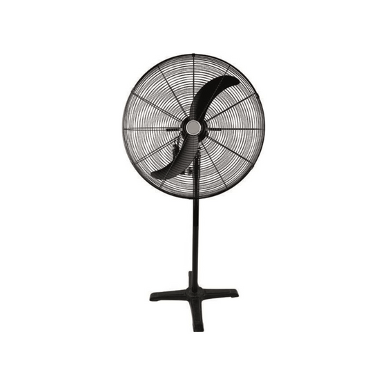 National Line Industrial Stand Fan 26" 3 Blades 180 Watt