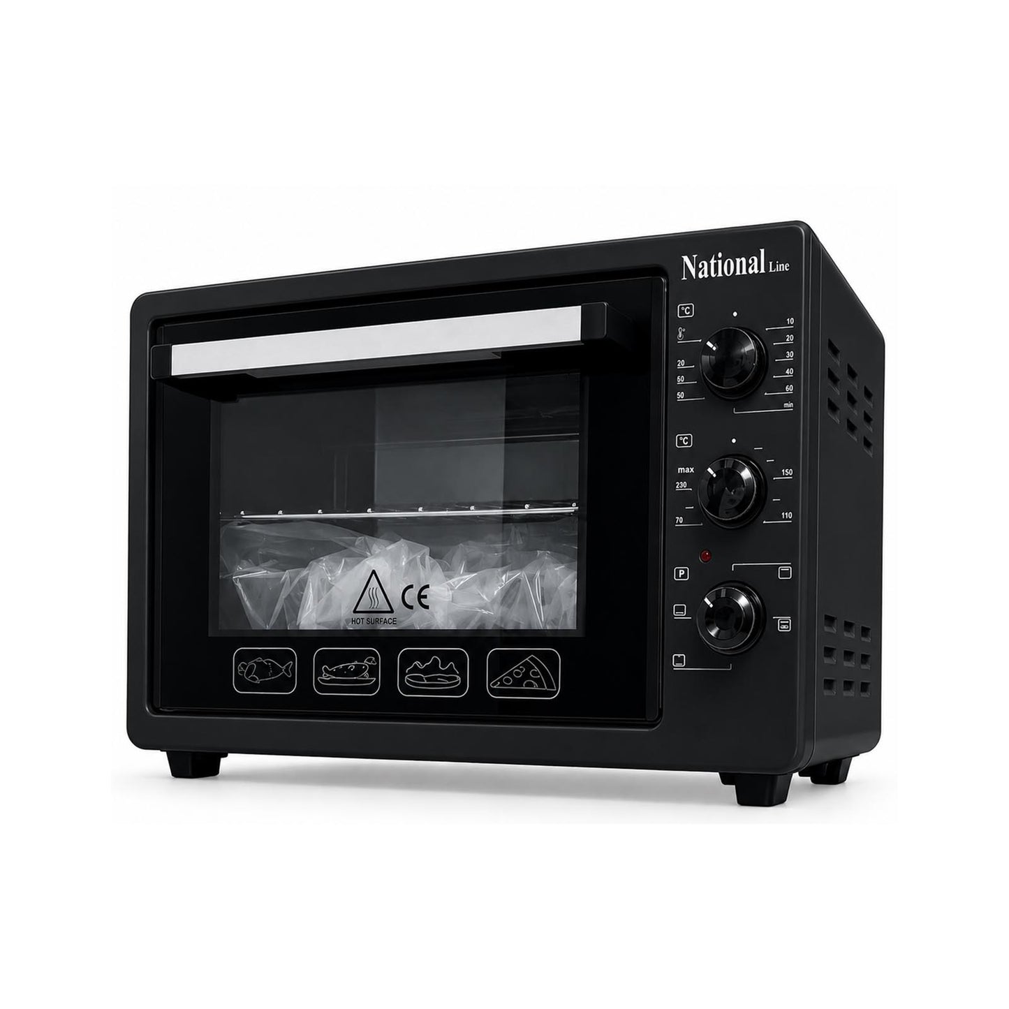 National Line Electric Oven 38 Liter Black NATIONAL LINE
