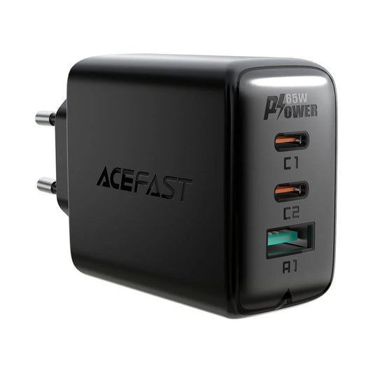 ACEFAST A13 PD 65W (USB-C+USB-C+USB-A) 3-PORT CHARGER BLACK