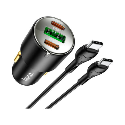 HOCO NZ6 45W 3 PORTS C TO C CAR CHARGER