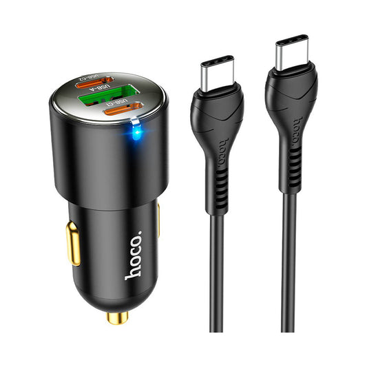 HOCO NZ6 45W 3 PORTS C TO C CAR CHARGER