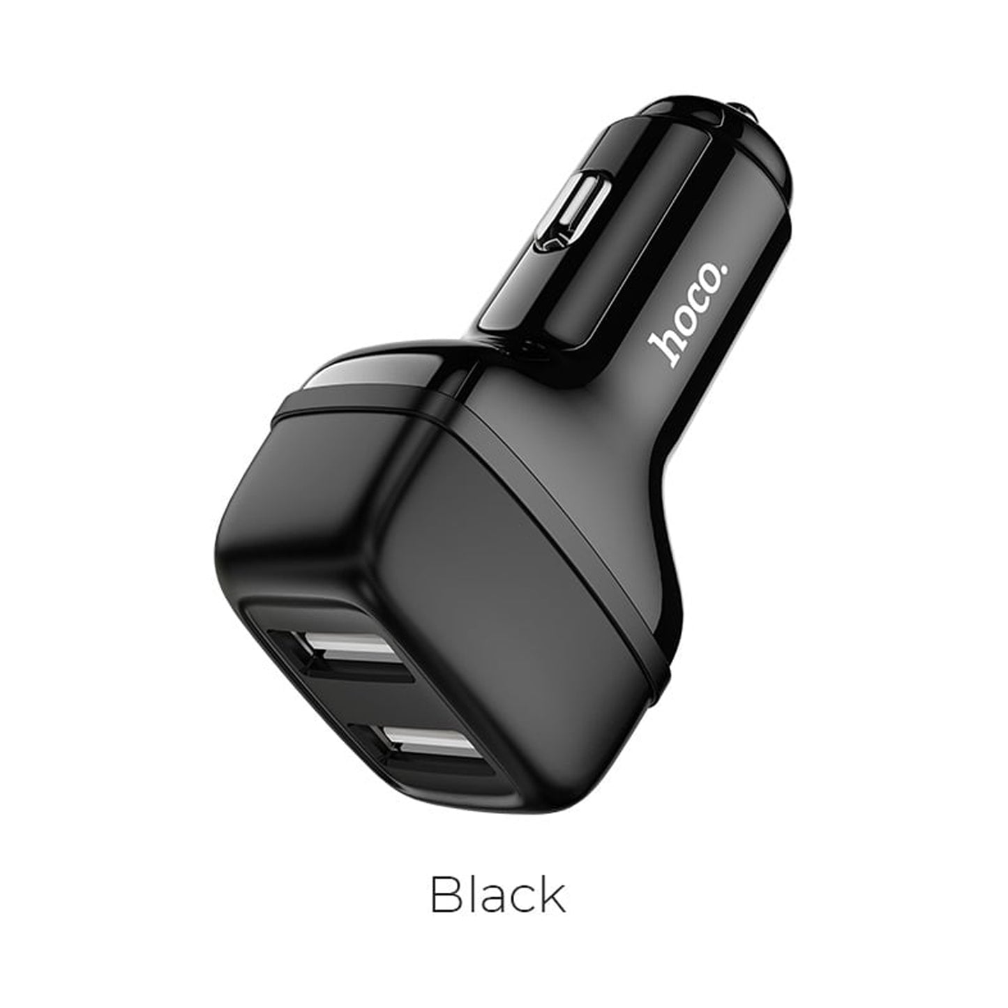 HOCO Z36 LEADER DUAL PORT CAR CHARGER - BLACK