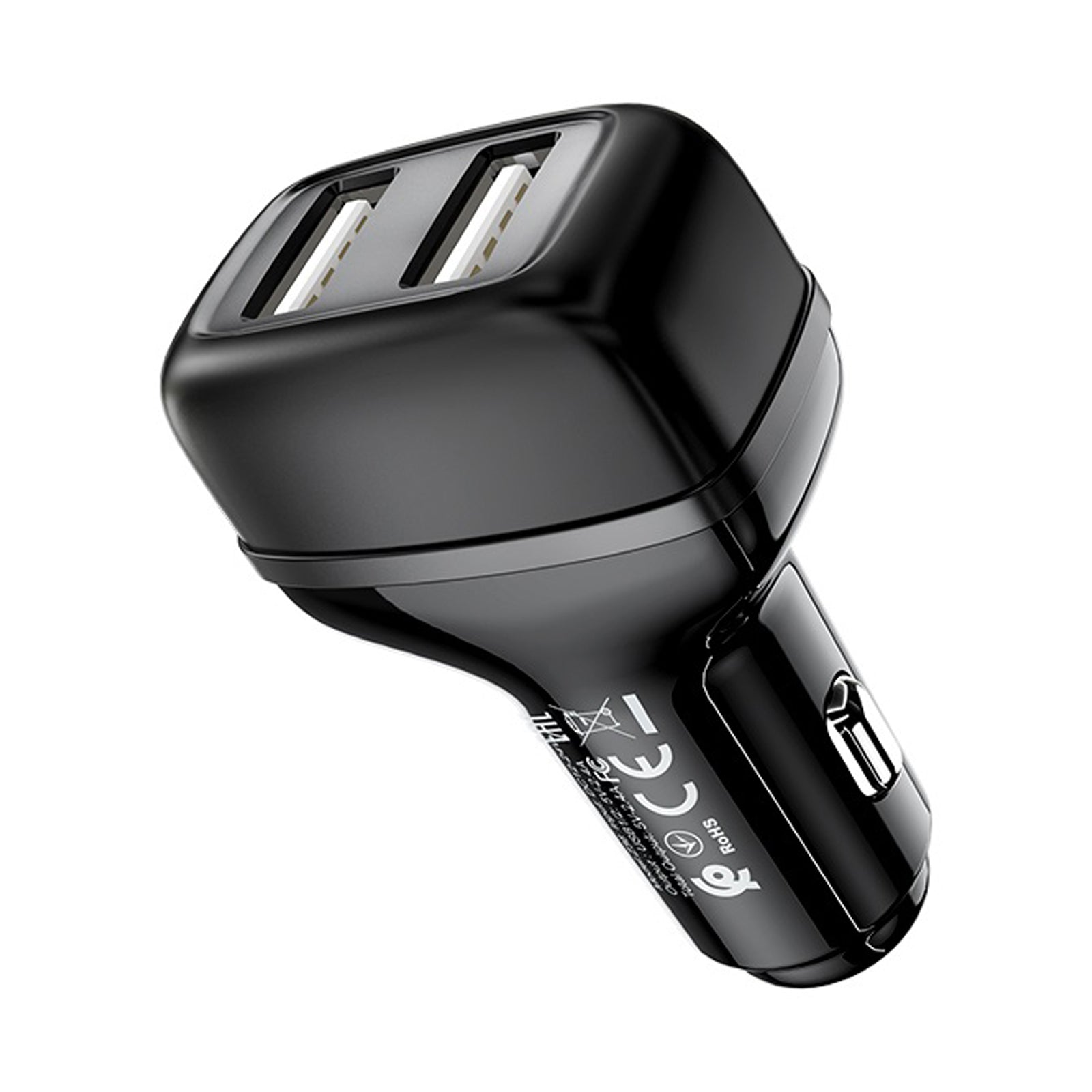 HOCO Z36 LEADER DUAL PORT CAR CHARGER - BLACK