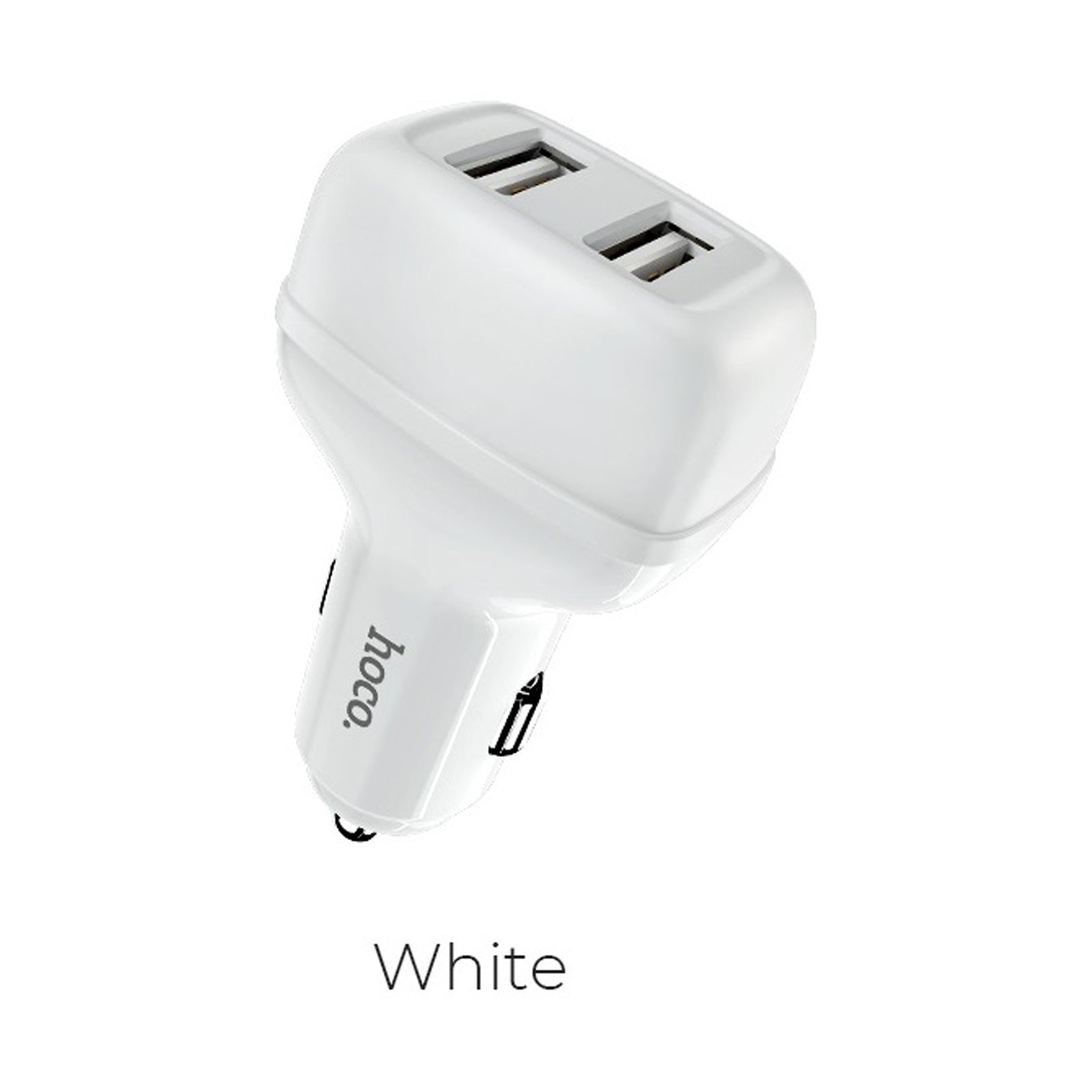 HOCO Z36 LEADER DUAL PORT CAR CHARGER - WHITE