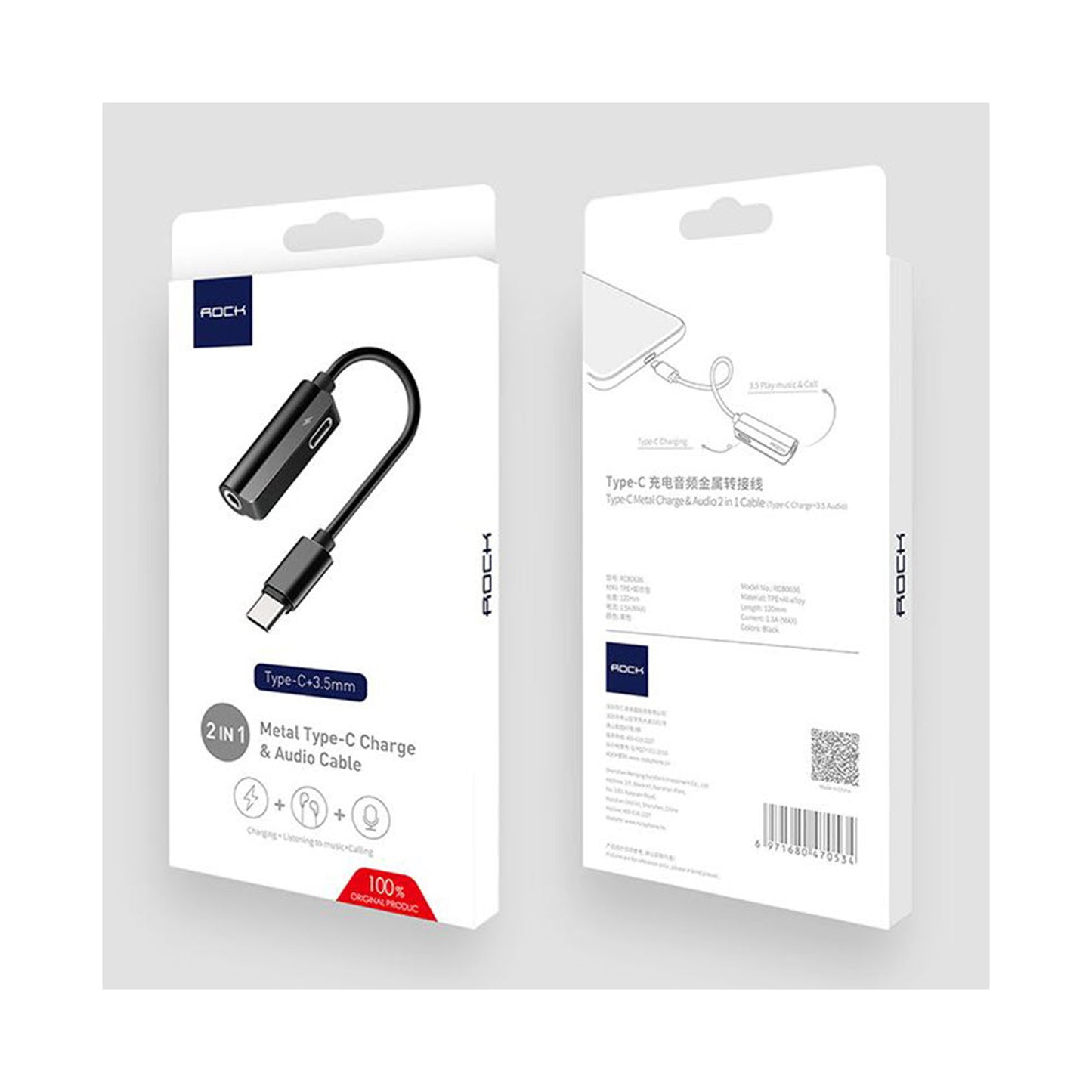 ROCK TYPE-C TO 3.5MM JACK ADAPTER