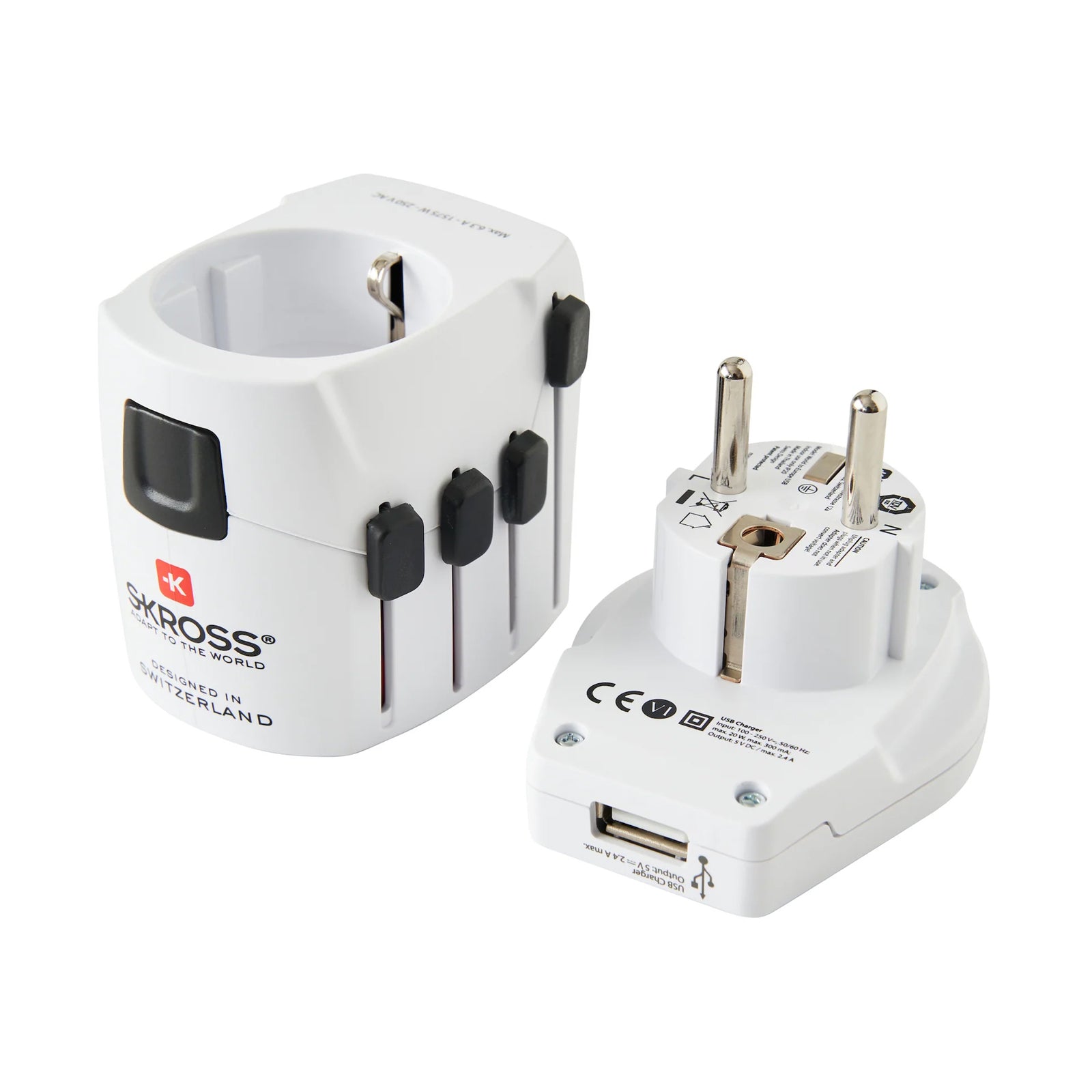 SKROSS WORLD TRAVEL ADAPTER MUV USB 2.4A V