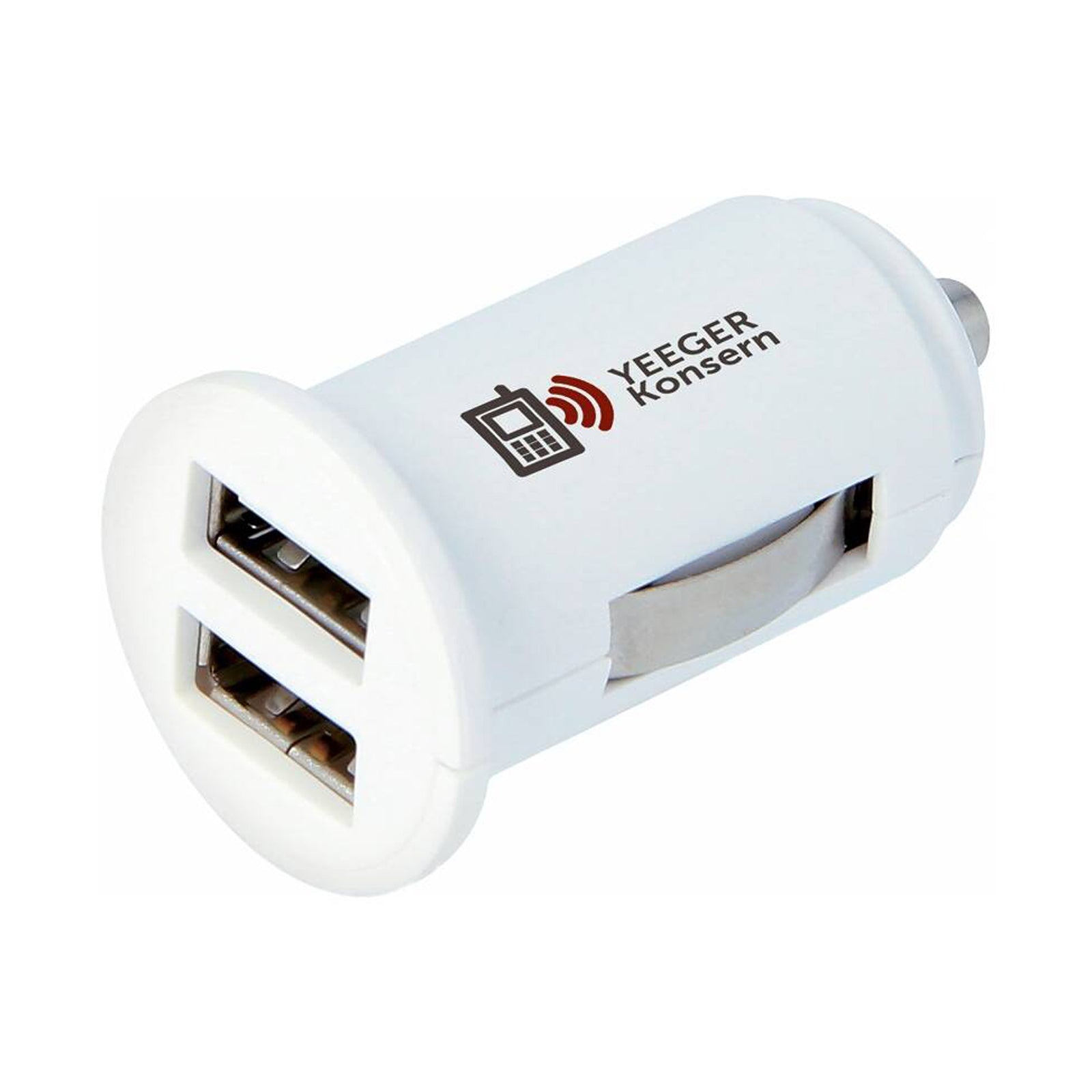 SKROSS MIDGET DUAL USB CAR CHARGER 2 OUTPUT 1A/2.4A