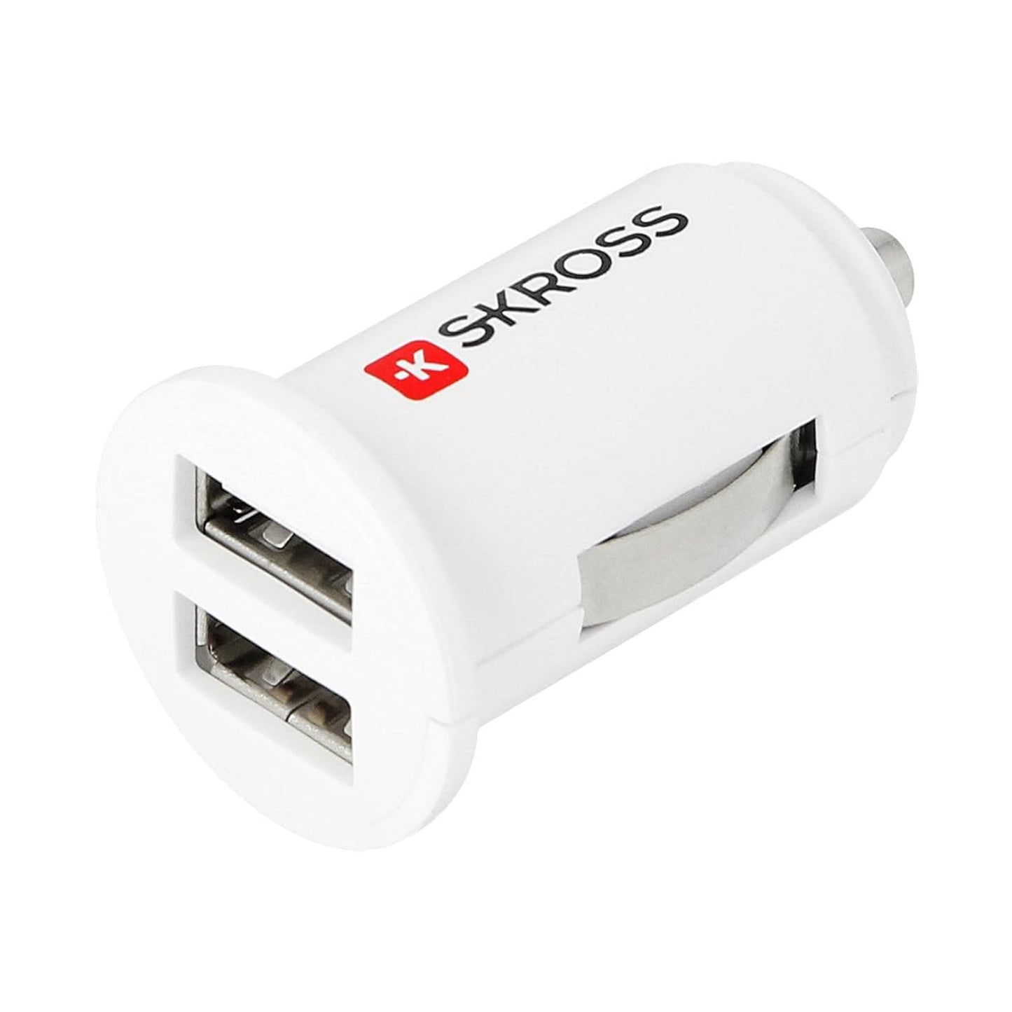 SKROSS MIDGET DUAL USB CAR CHARGER 2 OUTPUT 1A