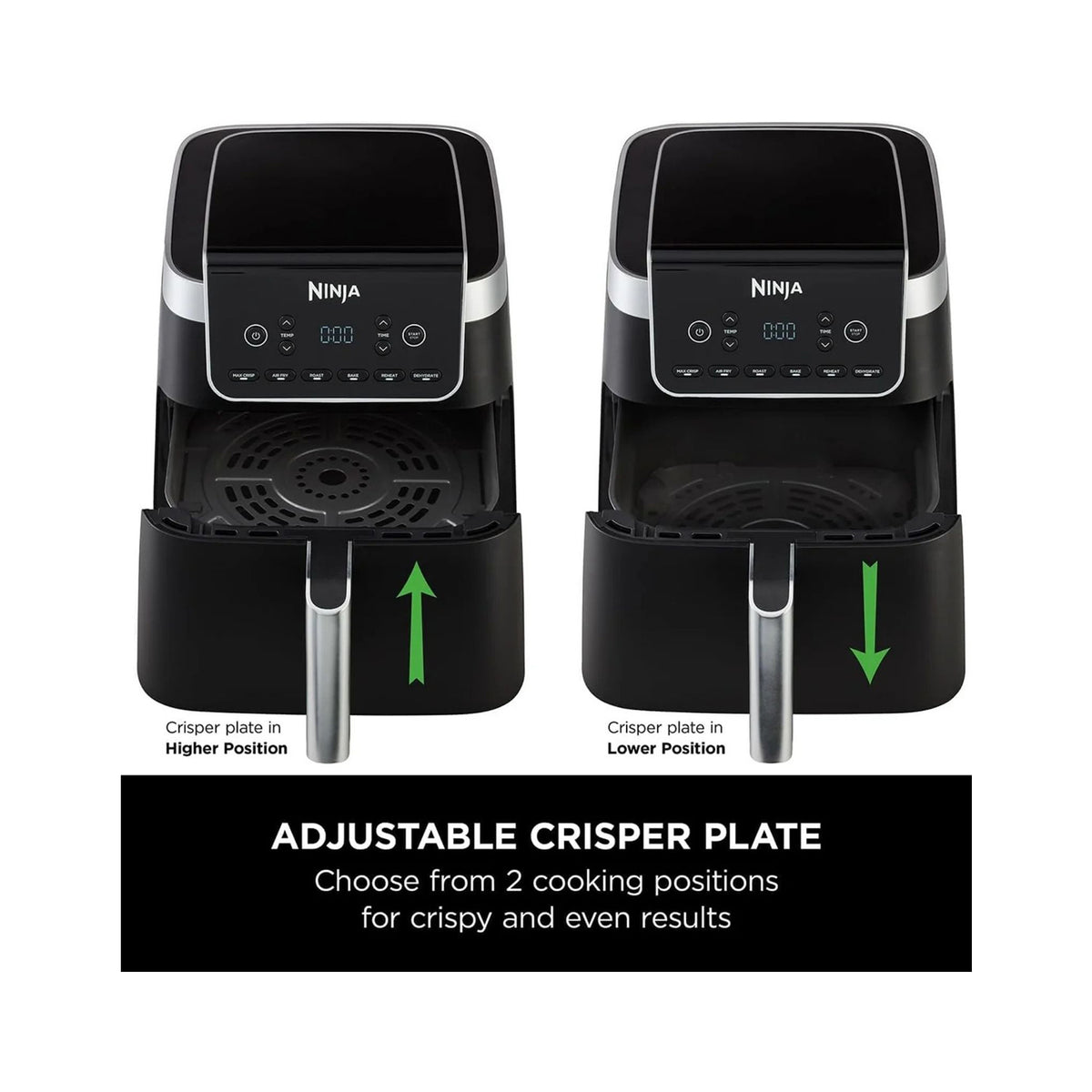 Ninja Air Fryer MAX PRO, 6.2L, Large Square Single Drawer