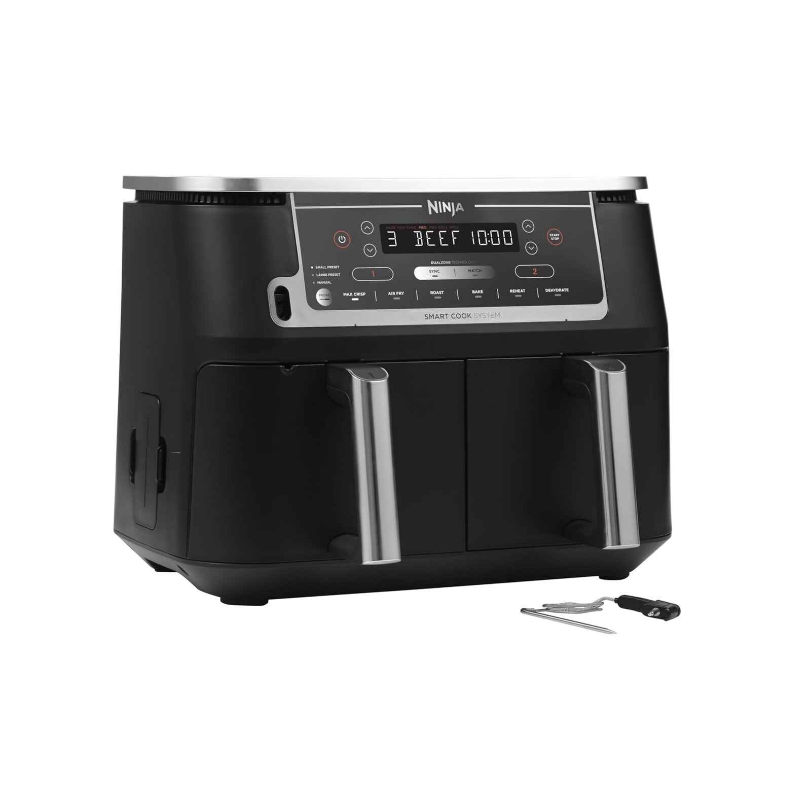Ninja Airfryer Dual Zone with thermometer 9,5 L 2470w