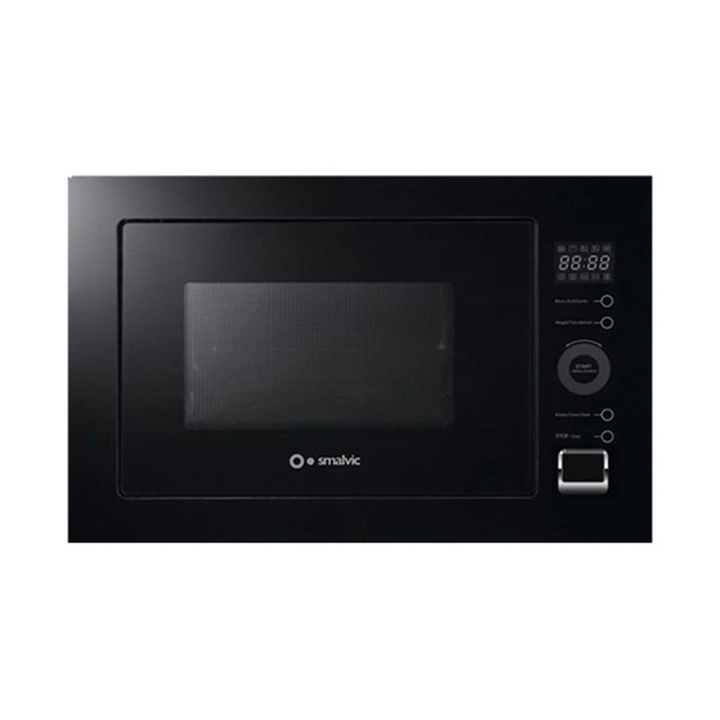 SMALVIC Built-in Microwave 25 Litres Grill+Convection Black