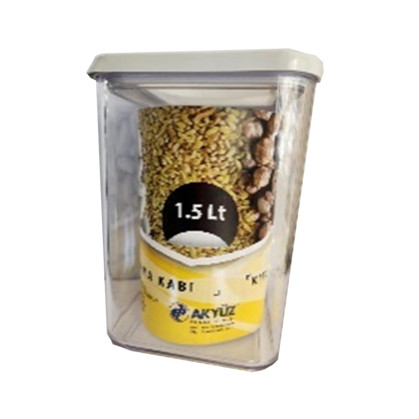 AKYUZ  SQUARE KITCHEN STORAGE BOX 1.5L