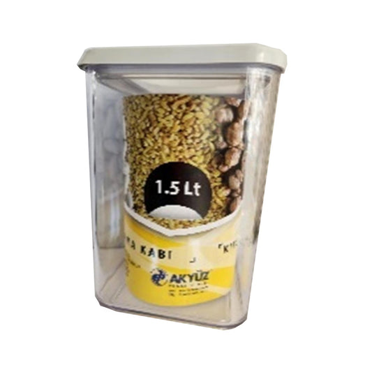 AKYUZ  SQUARE KITCHEN STORAGE BOX 1.5L