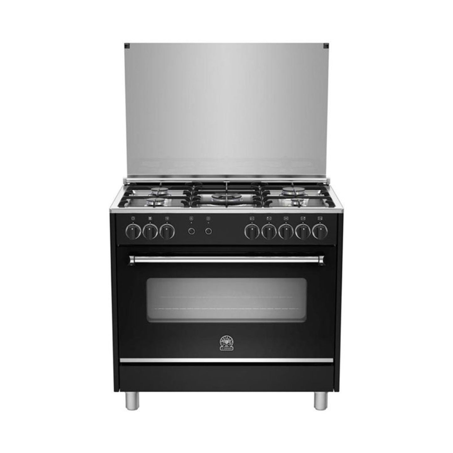 LA GERMANIA Cooker Wide 90cm 5 Gas Burners Black